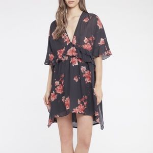 NWT $370 IRO Falal black floral dress